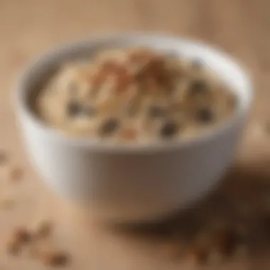 Nutrient-Dense Steel-Cut Oats A bowl of steel-cut oats topped with nuts and seeds