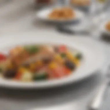 Elegant Presentation of Economical Meals A vibrant meal plated with attention to detail