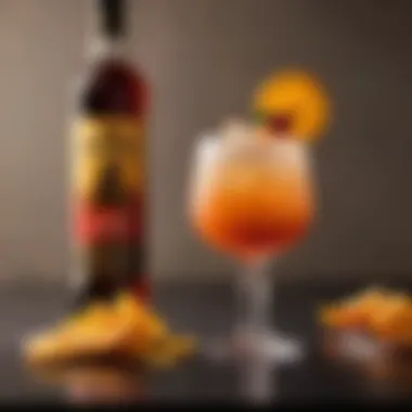 Colorful Garnished Cocktail Colorful garnished cocktail showcasing the unique flavors of Captain Morgan Orange Vanilla
