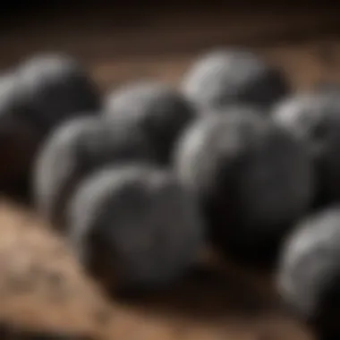 Natural Charcoal Briquettes: A Sustainable Choice A close-up of natural charcoal briquettes ready for use