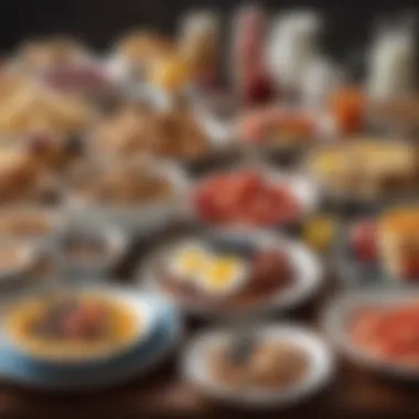 Healthy Breakfast Choices for Type 2 Diabetes A vibrant spread of healthy breakfast choices for individuals with type 2 diabetes.