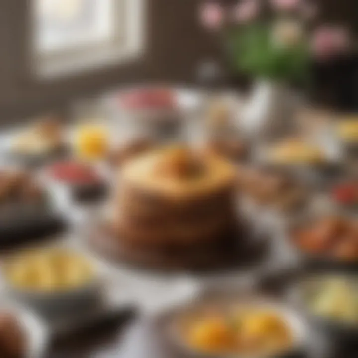 Delicious Easter brunch spread