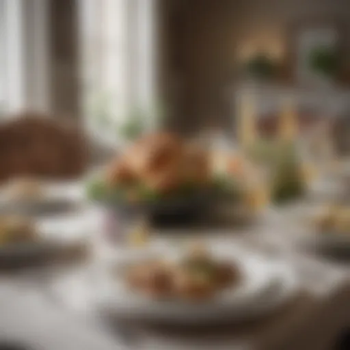 Elegant dining setup for Easter celebration