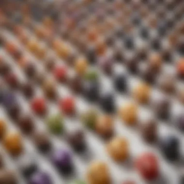 An array of colorful Nespresso K Pods showcasing diverse flavors.