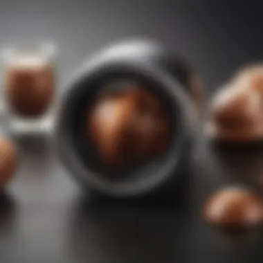 Close-up view of Nespresso VertuoLine coffee capsule