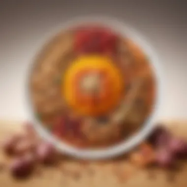 Complex Carbohydrates for Sustained Energy A plate featuring a colorful array of complex carbohydrates like quinoa and sweet potatoes