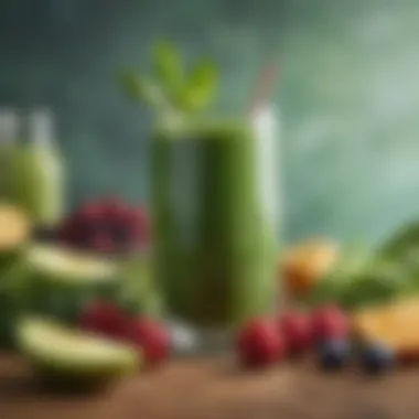 Energizing Green Smoothie A refreshing smoothie made with leafy greens and fruits