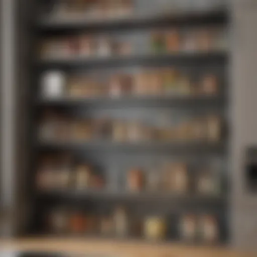 Innovative shelving design for maximizing kitchen space