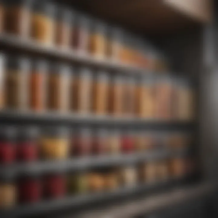Stylish containers for organized cupboard storage