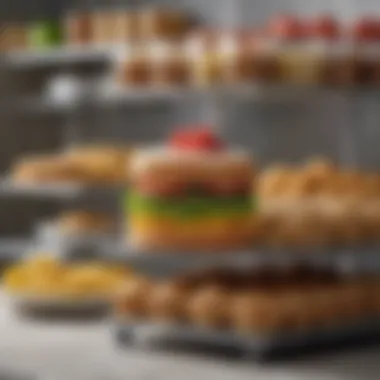 Effective Stacking Techniques Example of effective stacking techniques with various food items