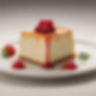 A close-up of a forkful of Japanese jiggly cheesecake, highlighting its airy composition.