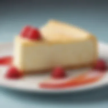 A delectable slice of Japanese jiggly cheesecake showcasing its fluffy texture.