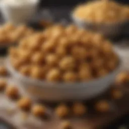 A bowl of seasoned flour ready for coating chicken