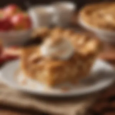 Cinnamon Apple Pie Savory cinnamon apple pie slice