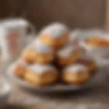 Delicious beignets dusted with powdered sugar