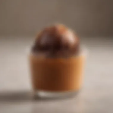Rich and creamy chocolate pudding cup