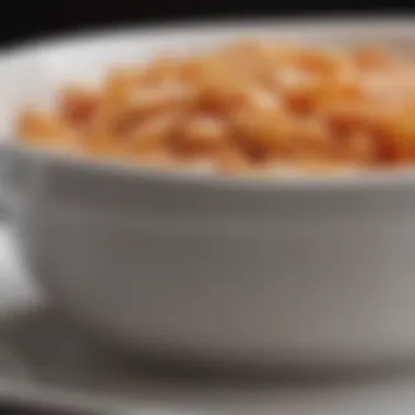 Close-up of a porcelain casserole dish with a beautiful glaze finish