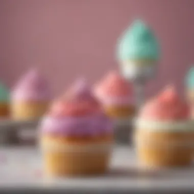 Whimsical Cupcakes Fluffy cupcakes decorated with colorful frosting