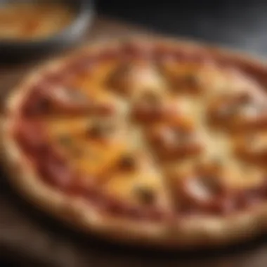 Perfectly Reheated Pizza with Melted Cheese Perfectly reheated pizza with melted cheese
