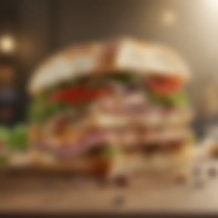 An array of flavorful fillings for English sandwiches displayed beautifully.