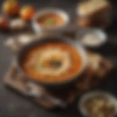 A beautifully packaged soup gift set with various flavors