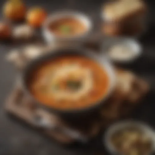 A beautifully packaged soup gift set with various flavors