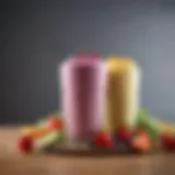 A vibrant array of nutritious shakes in various colors