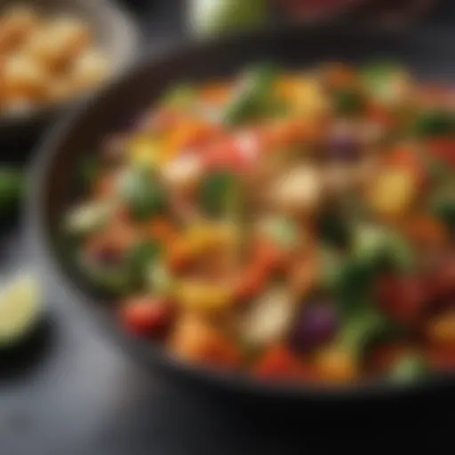 A vibrant vegetable stir-fry showcasing fresh ingredients