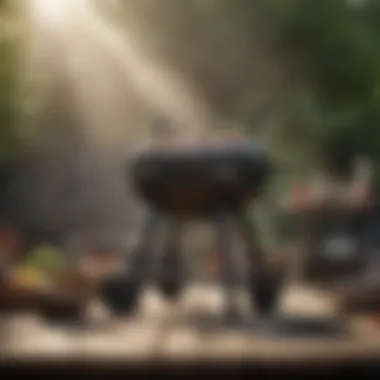 Essential maintenance tools and supplies for charcoal grill upkeep.