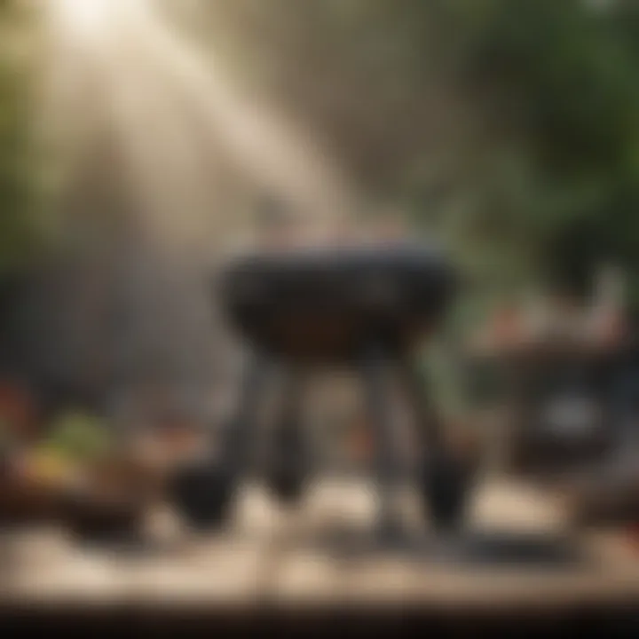 Essential maintenance tools and supplies for charcoal grill upkeep.