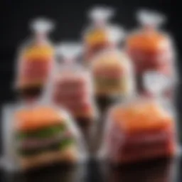 A selection of sous vide supreme bags arranged artfully, showcasing their versatility.