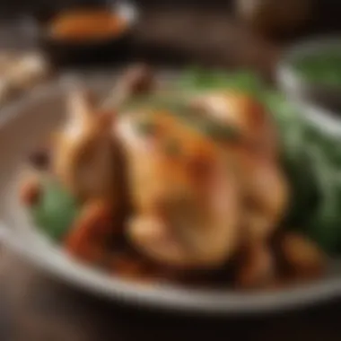 Flavorful Baked Chicken Dish Savory baked chicken with herbs and spices