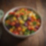Colorful vegetable medley served in a bowl