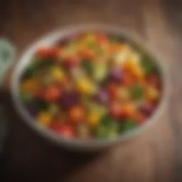 Colorful vegetable medley served in a bowl