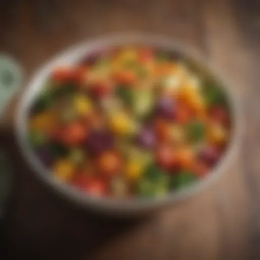 Colorful vegetable medley served in a bowl