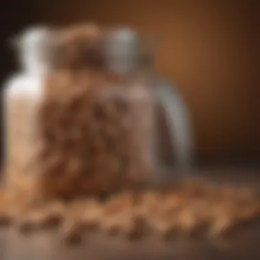 Optimal Storage for Roasted Delights A glass jar filled with perfectly roasted salted peanuts ready for storage.