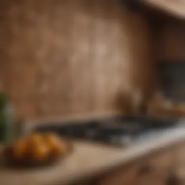 Elegant Tile Design for a Rustic Aesthetic Elegant tile backsplash guard in a rustic kitchen