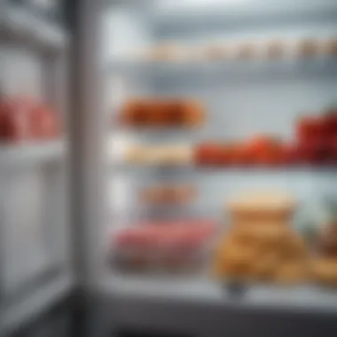 Transformation of Freezer Condition Before and after comparison of a freezer, highlighting effective cleaning results
