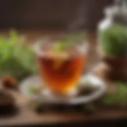 A soothing herbal tea solution to alleviate throat discomfort