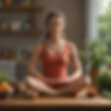 Mindfulness Practices for Cardiovascular Health Calm and serene meditation environment promoting mental well-being
