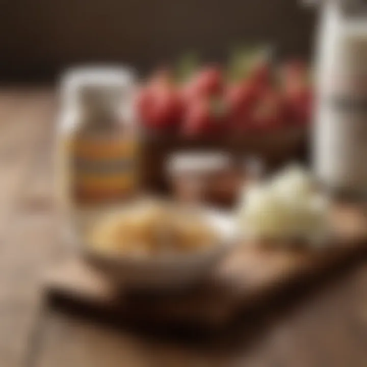 Natural sweeteners displayed on a wooden table