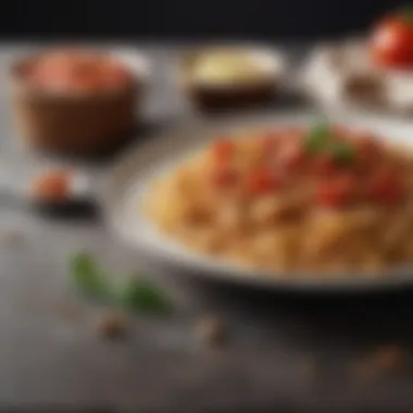 Whole Grain Pasta: A Hearty Meal Option Plate of whole grain pasta with a rich tomato sauce