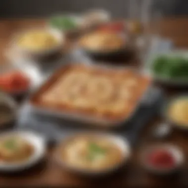 An array of creative dishes that can be made in the Sur la Table lasagna pan, showcasing versatility