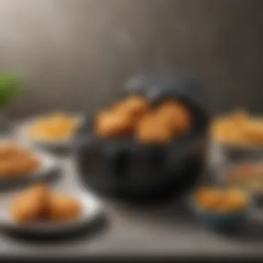 Delicious and healthy fried options from the T-Fal Compact Air Fryer Healthy fried food prepared in T-Fal Compact Air Fryer