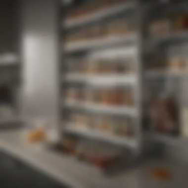 Innovation Meets Style in Spice Storage Modern kitchen featuring a stylish spice rack integrated with technology