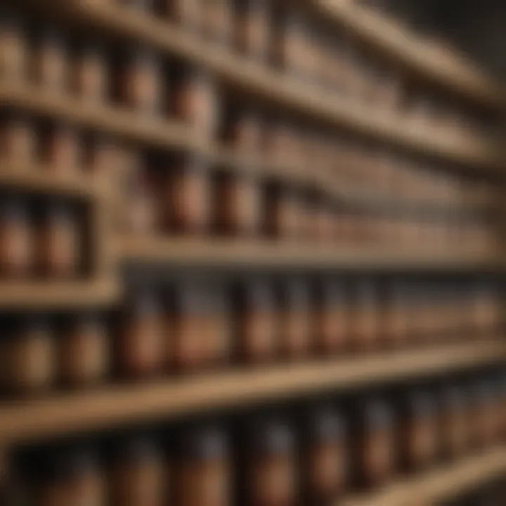 An organized kitchen scene showing storage containers filled with teriyaki sauce for easy access.