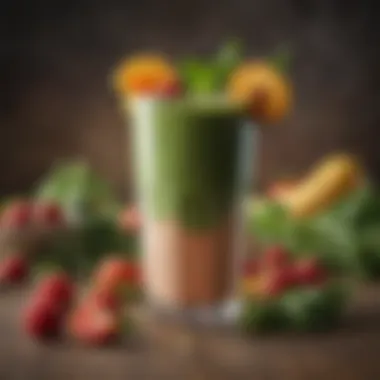 A refreshing smoothie incorporating crunchy fruits and greens