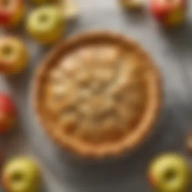 Golden-Brown Delight: The Culmination of Culinary Skill A golden-brown apple pie cooling on a wire rack