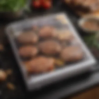 A close-up of a grilling cookbook opened to a beginner-friendly recipe page.
