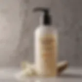 Luxurious moisturizing cleanser in a dispenser